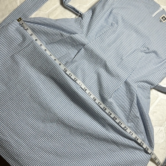 Anne Klein Women’s Blue & White Striped Sleeveless Dress – Size 10 - Picture 5 of 11